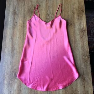 Vintage 80s Satin Slip Dress Sleep Pink Eaton’s